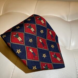 Tommy Hilfiger Golf 100% Silk Red and Blue Men's Tie